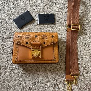 MCM Millie Visetos Small Crossbody